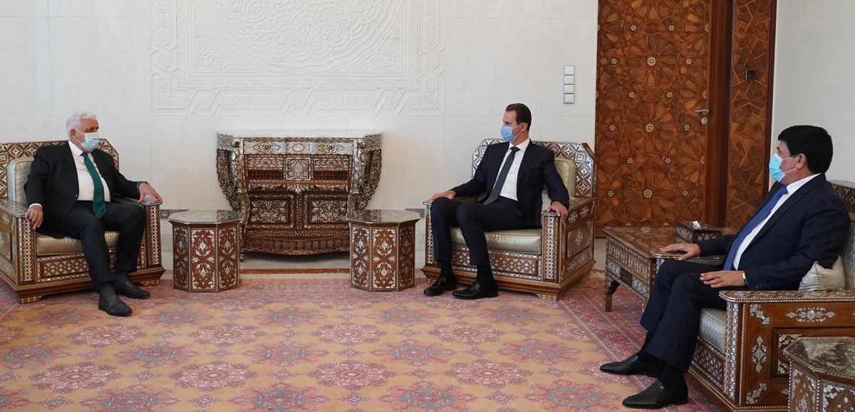 دام برس : دام برس | الرئيس الأسد يتلقى رسالة من رئيس الوزراء العراقي تتعلق بالتعاون القائم بين البلدين في مكافحة الإرهاب